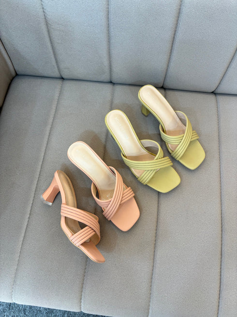Women Casual Criss Cross Strap Heels